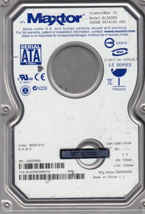 Maxtor 6L300S0 Hard Disk Drive