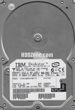 IBM IC35L060AVVA07-0 Hard Disk Drive