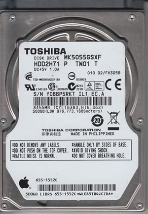 Toshiba MK5055GSXF Hard Disk Drive