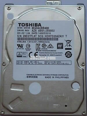 Toshiba MQ04UBB400 Hard Disk Drive