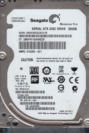 Seagate ST250LT007 Hard Disk Drive