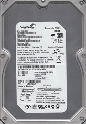 Seagate ST3320633AS Hard Disk Drive