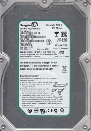 Seagate ST3400832A Hard Disk Drive