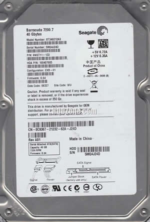 Seagate ST340212AS Hard Disk Drive