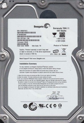 Seagate ST3640623AS Hard Disk Drive