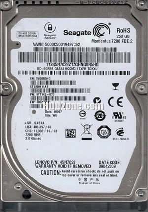 Seagate ST9250411AS Hard Disk Drive