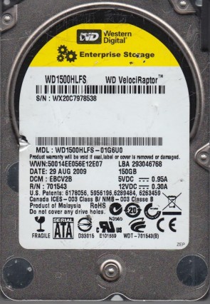 Western Digital WD1500HLFS Hard Disk Drive