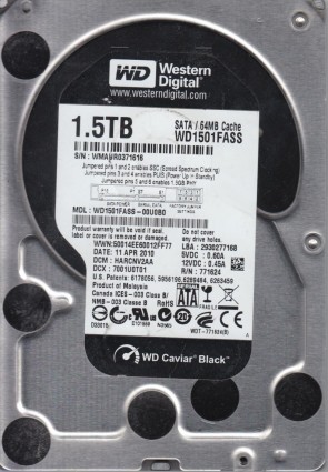 Western Digital WD1501FASS Hard Disk Drive