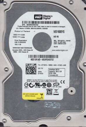 Western Digital WD1600YS Hard Disk Drive