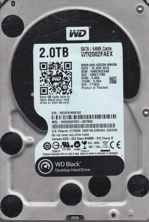 Western Digital WD2002FAEX Hard Disk Drive