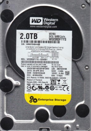 Western Digital WD2003FYYS Hard Disk Drive