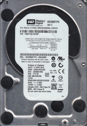 Western Digital WD2009FYPX Hard Disk Drive