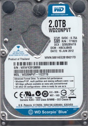 Western Digital WD20NPVT Hard Disk Drive