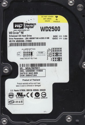 Western Digital WD2500SB Hard Disk Drive