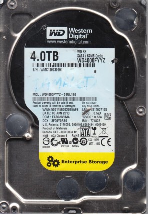 Western Digital WD4000FYYZ Hard Disk Drive