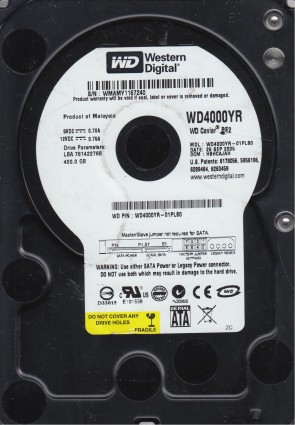 Western Digital WD4000YR Hard Disk Drive