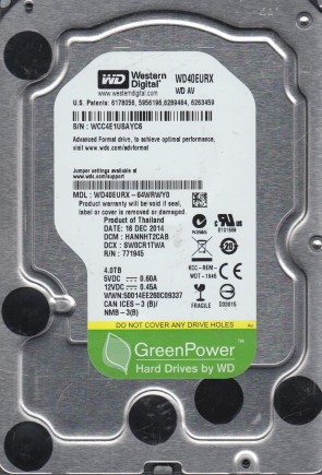 Western Digital WD40EURX Hard Disk Drive