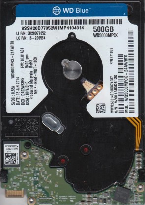 Western Digital WD5000MPCK Hard Disk Drive