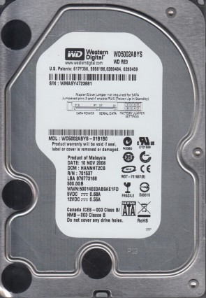 Western Digital WD5002ABYS Hard Disk Drive