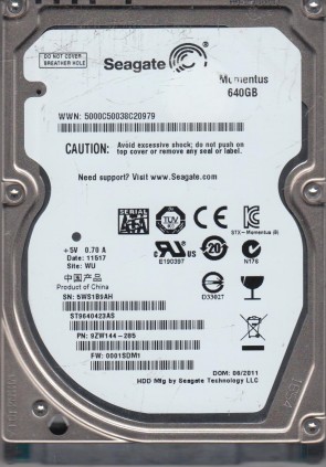 Seagate HDD ST9640423AS