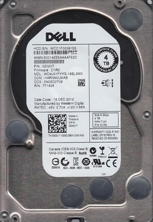 Western Digital HDD WD4001FYYG-18SL3W0