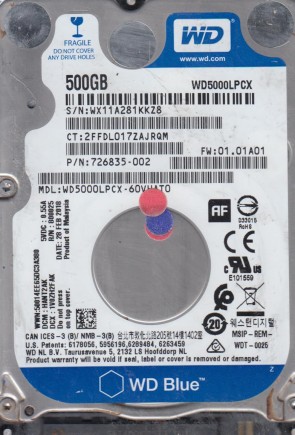 Western Digital HDD WD5000LPCX