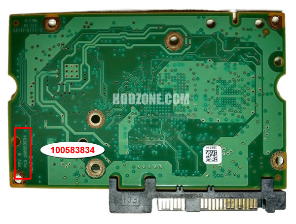 ST31000424SS Seagate 100583834 PCB