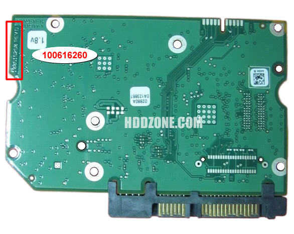 Seagate 100616260 PCB