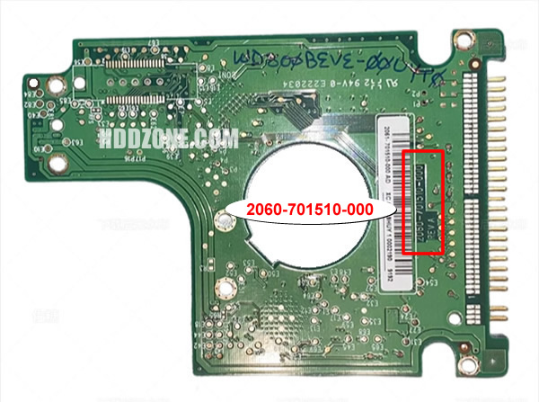 WD1200BEVE-00UYT0 WD PCB 2060-701510-000