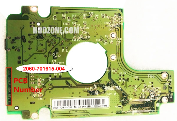 WD2500BMVU-11A04S0 WD PCB 2060-701615-004