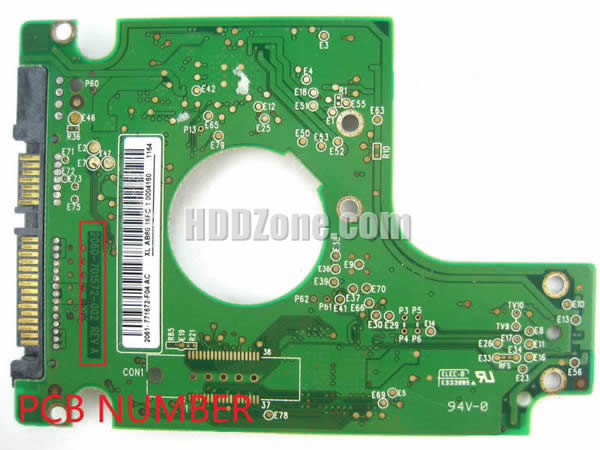 Western Digital HDD PCB 2060-701572-002