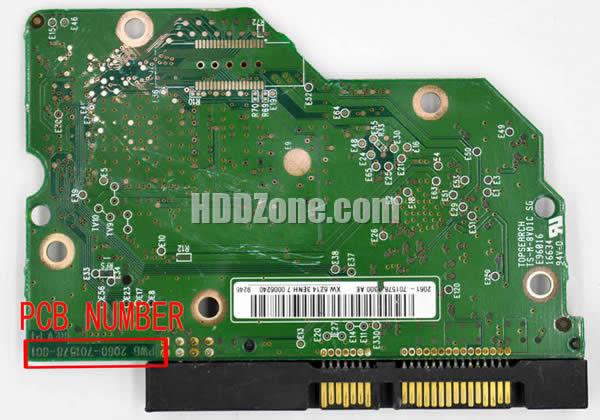 Western Digital HDD PCB 2060-701578-001