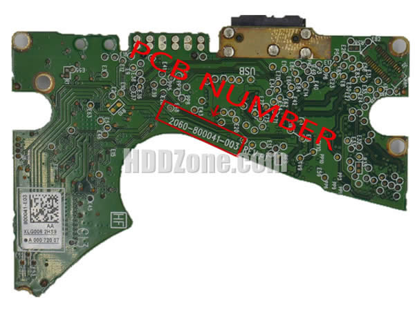 Western Digital HDD PCB 2060-800041-003