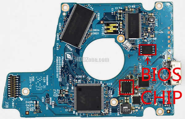 Steps to repair Toshiba HDD PCB G003250A