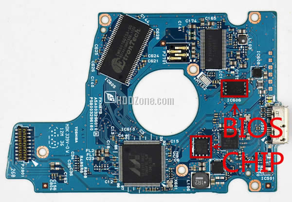 Steps to repair Toshiba HDD PCB G003296A