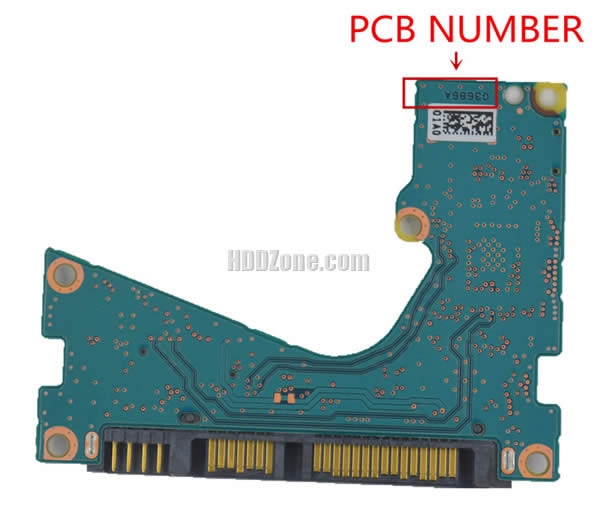 Steps to repair Toshiba HDD PCB G3686A